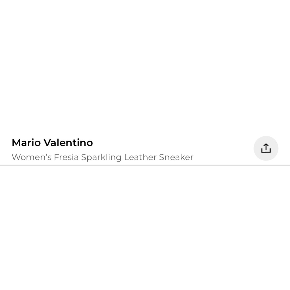 Women's Valentino Freesia Sparkling Leather Sneakers White Beige 9.5 - Picture 5 of 6